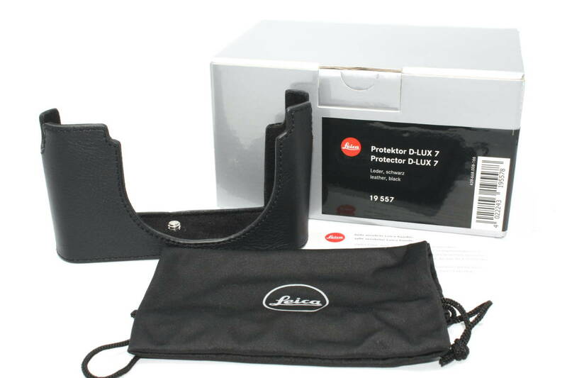★極上品★ Leica ライカ D-LUX7用 レザープロテクター 19557 protector カメラケース ブラック #511