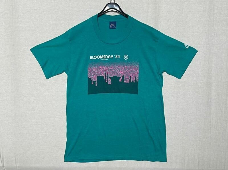 【80s NIKE】ナイキ 紺タグ Tシャツ USA製 ヴィンテージ BLOOMSDAY '84 サイズL 当時物 ビンテージ 旧タグ