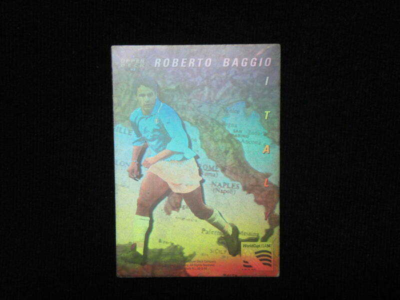 ROBERTO BAGGIO　ロベルト・バッジョ　1993　UPPER DECK WORLD CUP USA94　イタリア代表　ホログラム