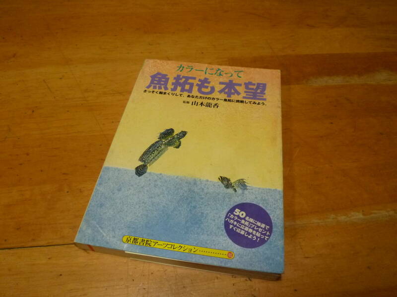 京都書院　カラーになって　魚拓も本望