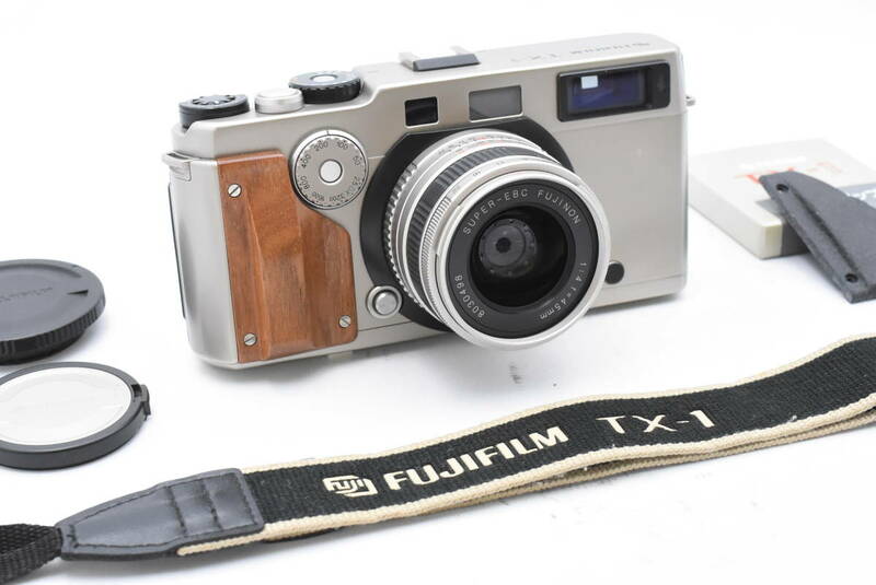 【防湿庫管理】フジフィルム Fujifilm TX-1 フィルムカメラ ボディ + Super-EBC Fujinon フジノン 45mm F/4 レンズ付き (t3373)