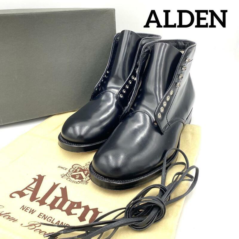 『ALDEN』オールデン (8 1/2) プレーントゥ ブーツ コードバン 革靴