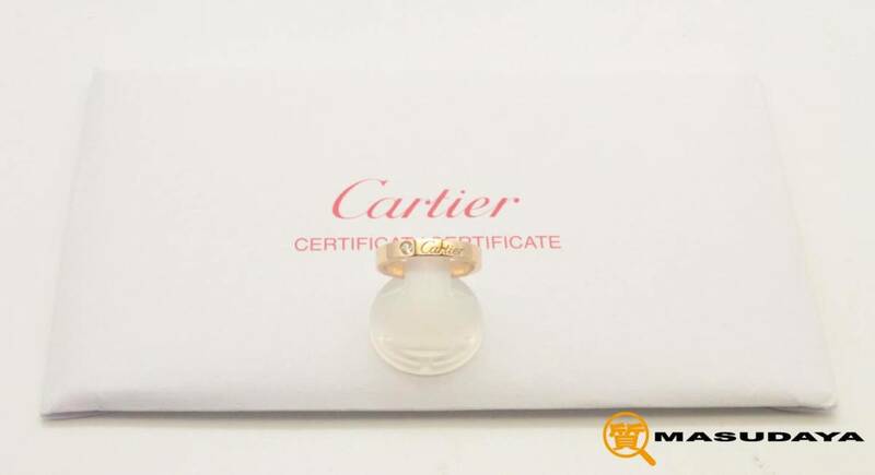 ◆◇【美品】Cartier カルティエ エングルーブド 1P ダイヤモンド リング 750/K18PG◇◆