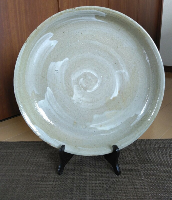 陶器　大皿　焼き物　約38cm 