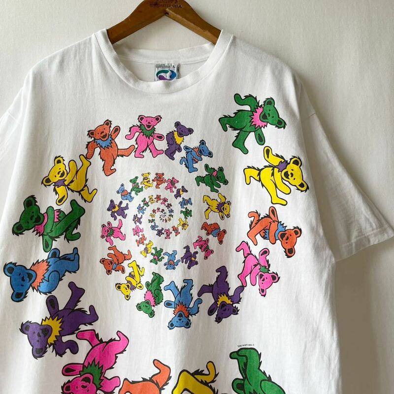 95年 LIQUID BLUE GRATEFUL DEAD デッドベア サークル Tシャツ L ビンテージ 90s 90年代 リキッドブルー グレイトフルデッド オリジナル