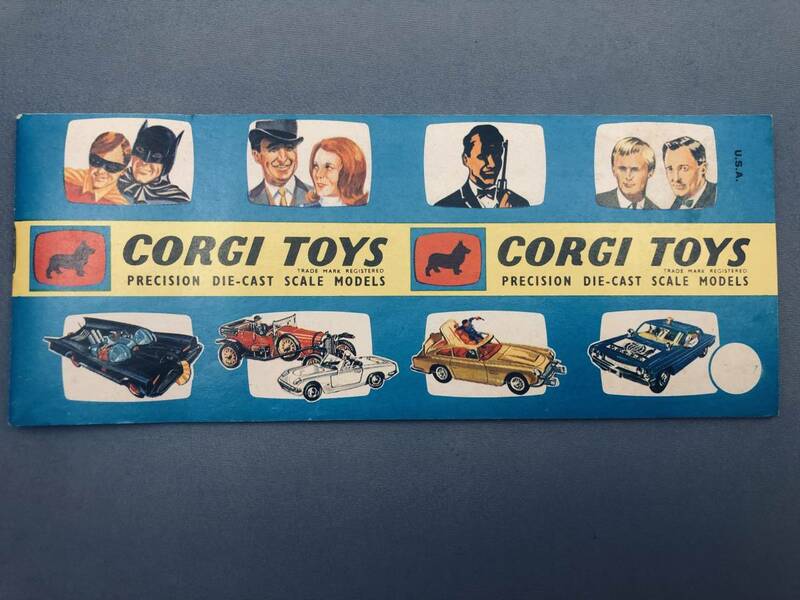 コーギー・トイズ CORGI TOYS CATALOG　1960年代　ダイキャストモデルカタログ【非常にきれいな状態です】