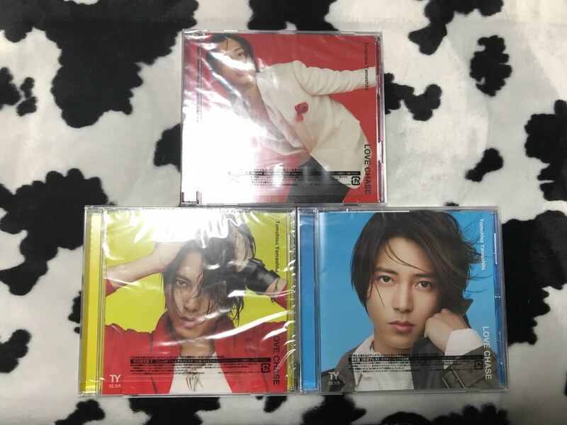 山下智久☆LOVE CHASE☆初回限定盤Ａ初回限定盤Ｂと通常盤☆ＣＤ＋DVD☆３枚セット