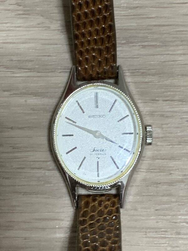 SEIKO 11-8010 セイコー Socie ソシエ 14KWG ホワイトゴールド　レディース腕時計 手巻き 稼働品