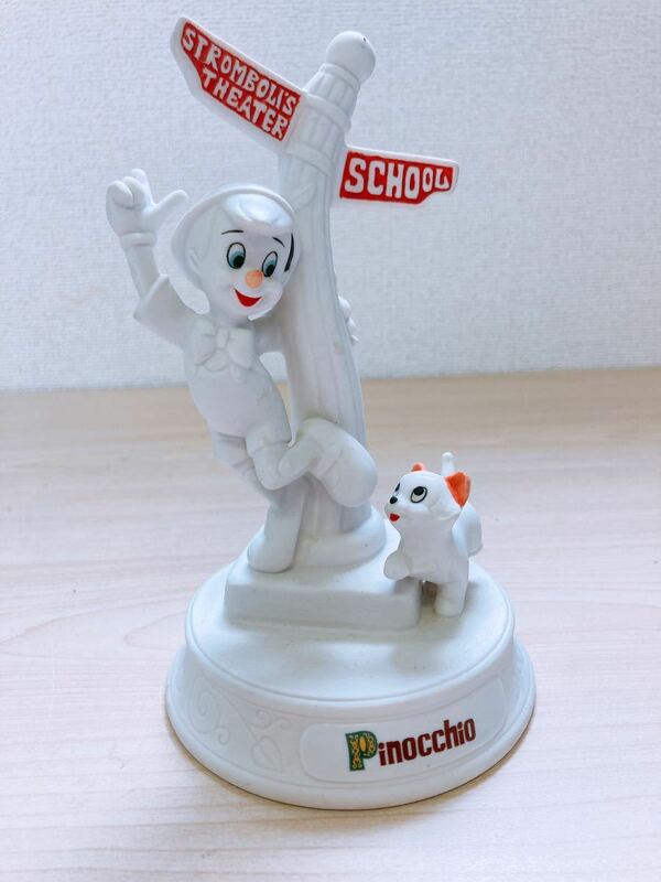 ピノキオ ディズニー 陶器人形 塗装前品 Pinocchio 東京ディズニーランド インテリア 装飾品 ディズニーキャラクター 陶器置物 人形