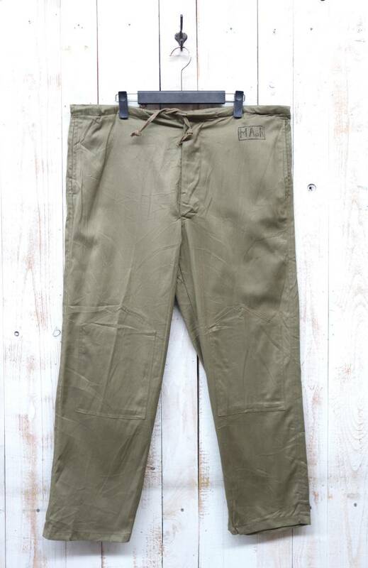 VINTAGE ヨーロッパ古着＊ルーマニア軍　1980'S ROMONIAN ARMY＊デッドストック ユーティリティパンツ ワークパンツ　イージーパンツ　50