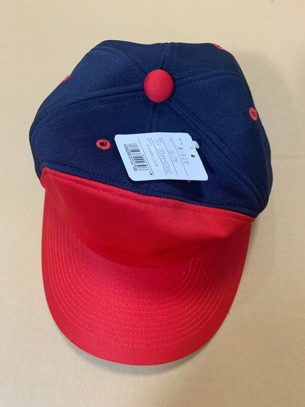 売り切り　野球帽　ナショナルハット　N-515 紺/赤　フリー