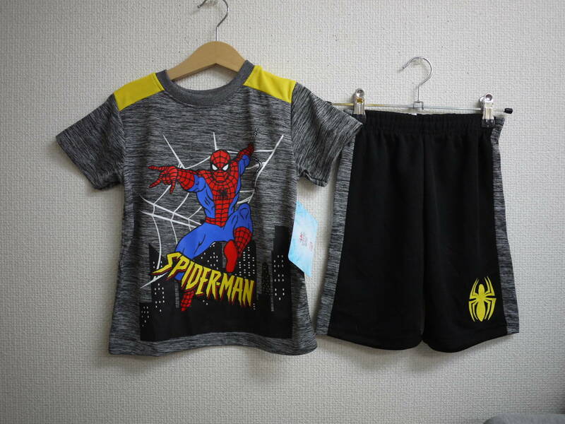 NY/新品/即決☆Marvel Spider-man/スパイダーマン☆ Tシャツ&パンツ セットアップ 4T