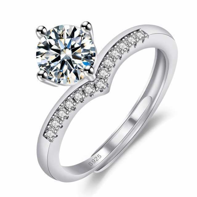 プラチナ 1粒指輪 レディースリング 指輪 スライド調整 アレルギー対応 ジュエリー 指輪レディース 結婚指輪 婚約指輪 プレゼント