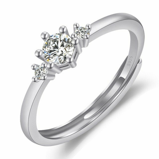 3粒指輪 レディースリング 指輪 スライド調整 アレルギー対応 ジュエリー 指輪レディース 結婚指輪 婚約指輪 プレゼント
