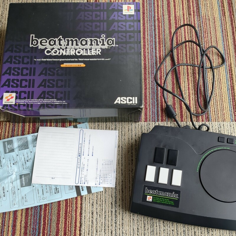 ゲーム周辺機器　ASCII　ビートマニア　専用コントローラー　プレイステーション　プレステ　ASC-0515BM　beatmania
