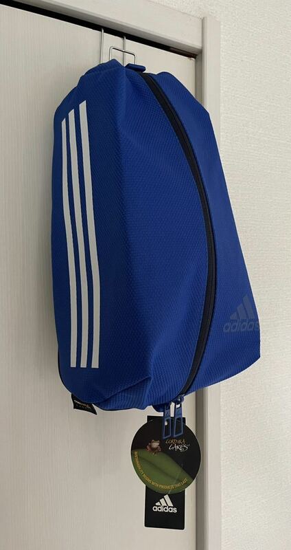 adidas・アディダス　新品・シューズケース　ロイヤルブルー　Mサイズ