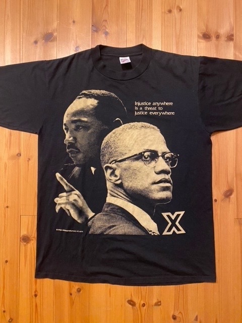 90's JERZEES/ジャージーズ Vintage S/S T-Shirt Martin Luther King Jr./キング牧師×MALCOLM X/マルコムエックス Made In USA/アメリカ製