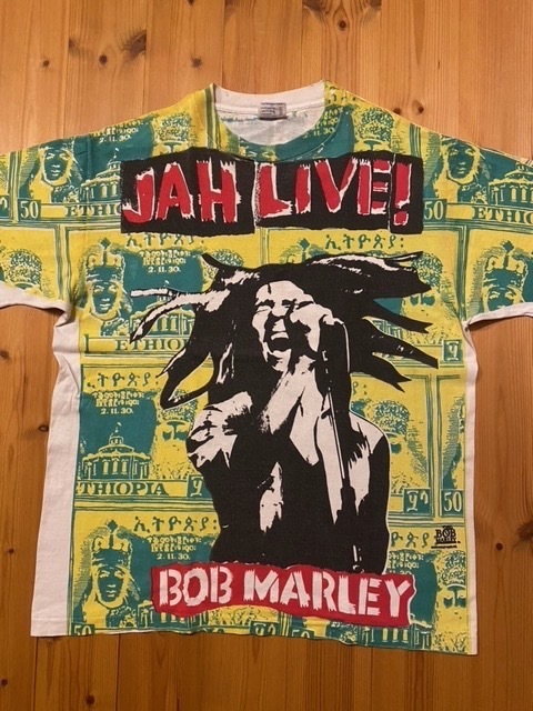 90's SOF Tee Vintage S/S T-Shirt Bob Marley/ボブマーリー×Haile Selassie/ハイレセラシエ アメリカ製 / SKA REGGAE スカ レゲエ