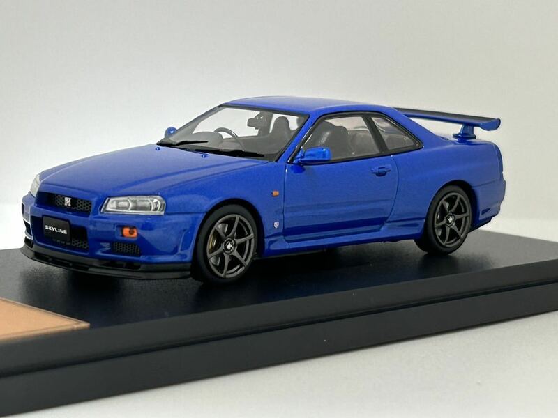 日産 スカイライン GT-R R34 ミニカー 1/43 NISSAN SKYLINE GTR BNR34