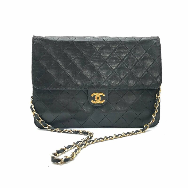 CHANEL シャネル マトラッセ ココマーク プッシュロック チェーン ショルダー バッグ M11663