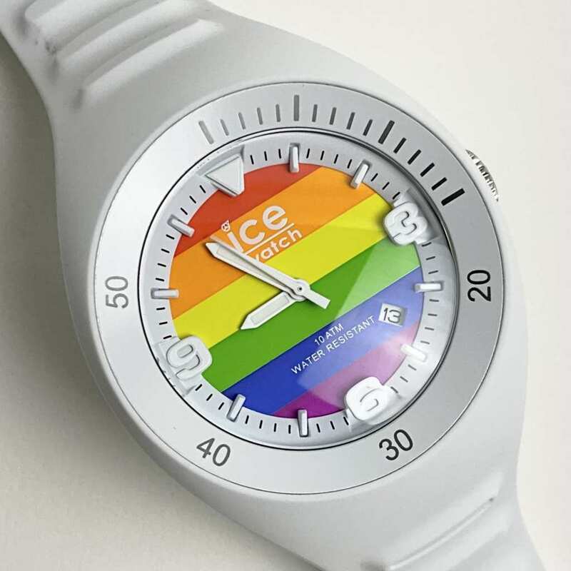 [訳あり アウトレット 箱付属品なし] アイスウォッチ 腕時計 ice watch メンズ ユニセックス P. Leclercq Rainbow ミディアム 017596