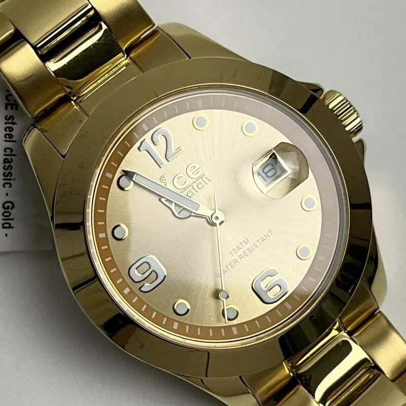 アイスウォッチ 腕時計 ice watch 016916 steel classic gold ミディアム [アウトレット 箱付属品なし]