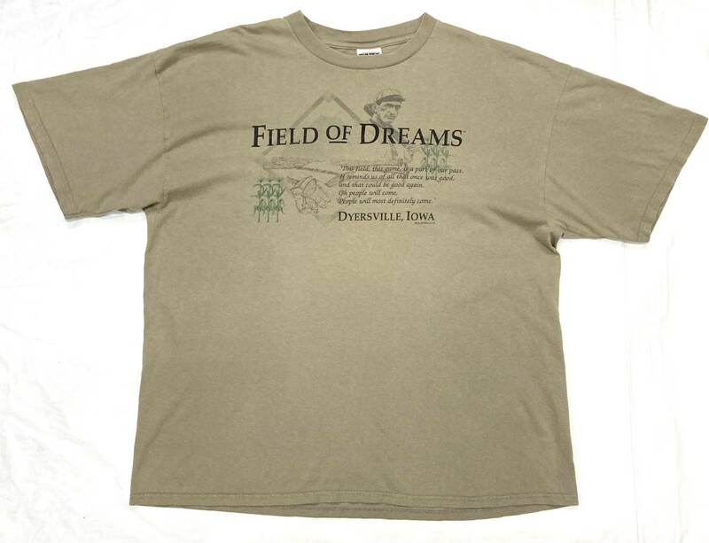 希少 90s 1998 FIELD OF DREAMS movie Tシャツ 緑 XXL ビンテージ フィールド オブ ドリームス ケビン コスナー 映画