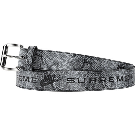 Supreme × Nike 21SS Week3 Snakeskin Belt Black S/M オンライン購入 国内正規 新品未使用,タグ付 ナイキ スネークスキン ベルト 黒 蛇柄