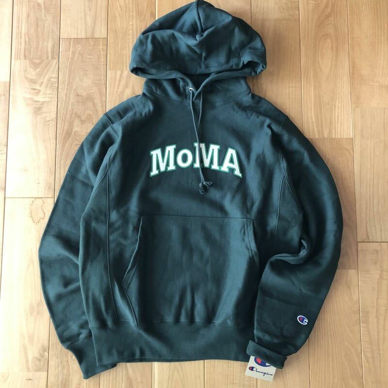 新品 送料無料 MOMA Champion Sサイズ モマ チャンピオンリバースウィーブ REVERSE WEAVE スウェットパーカー 下げ札付き