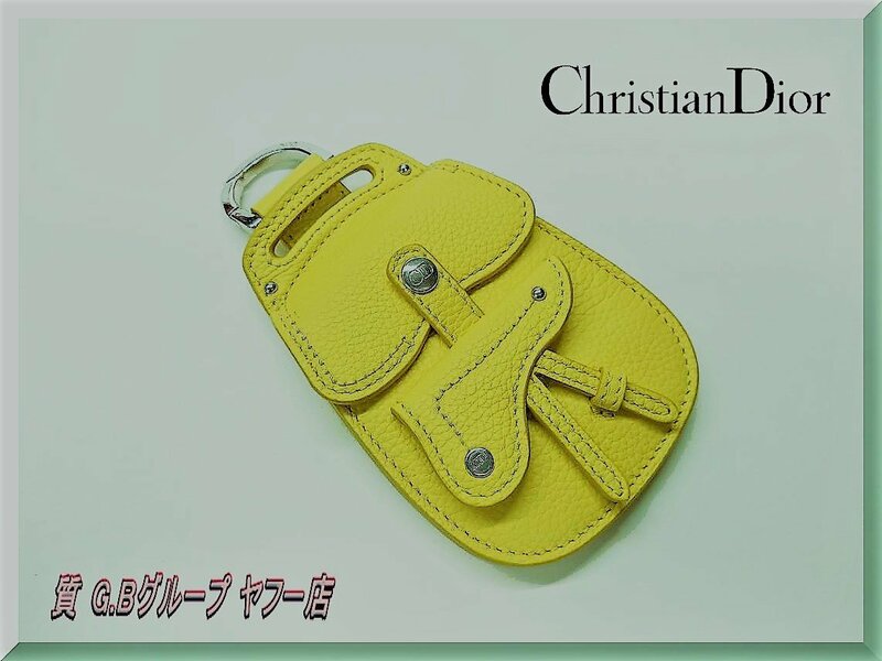 ☆Christian Dior ☆ディオール サドルバッグ型 小物入れ キーリング キーホルダー 送料無料！