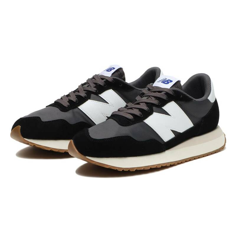 27.5㎝ ニューバランス MS237GA 黒/灰/白/ガム MS 237 GA NEW BALANCE NB ワイズD