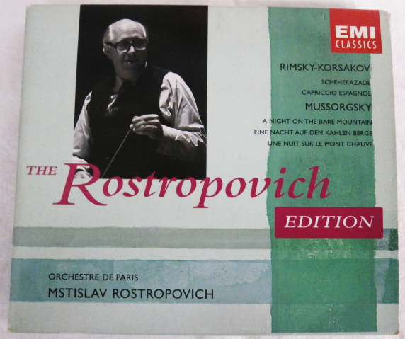 CD/ ロストロポーヴィチ/ ムソルグスキー「はげ山の一夜」コルサコフ「スペイン奇想曲」/ パリ管弦楽団/ オランダ盤/ 56T