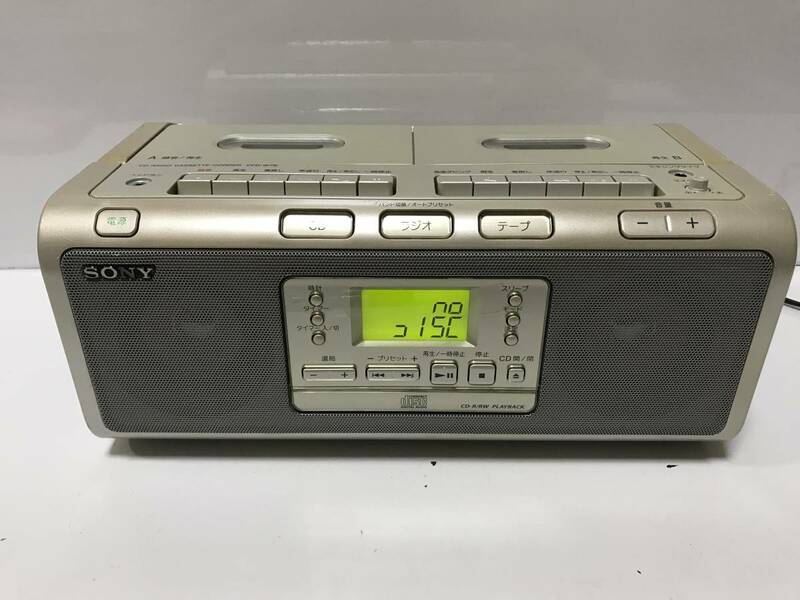 SONY　CD・カセットラジカセ　CFD-W78　ジャンクMT-66
