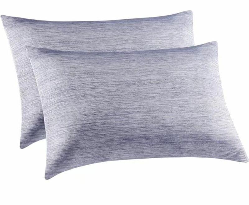 冷却枕カバー 接触冷感枕カバー 封筒式 2枚入り 43x63cm ブルー