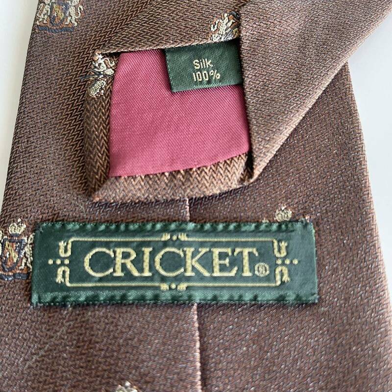 Cricket（クリケット） ブラウン王冠ネクタイ