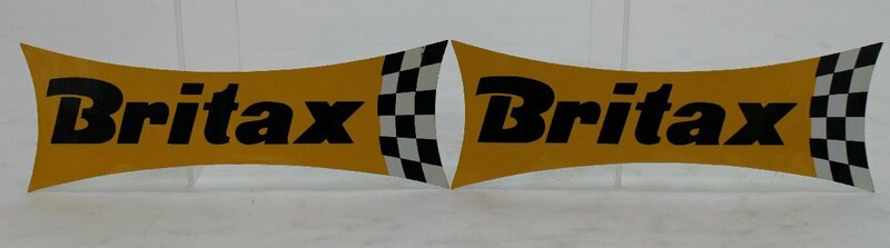 未使用 海外 ブリタックス Britax チェッカ 200㎜ 2枚セット ステッカー シール