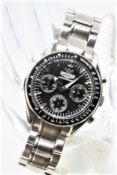 【SPITFIRE】CHRONOGRAPH 11 SF 100M ALL STAINLESS STEEL 中古品時計 電池交換済み 23.7.16