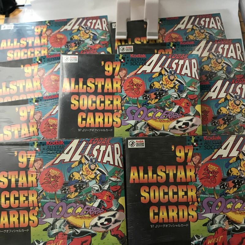 未開封　在庫9　'97 ALLSTAR SOCCER CARDS　’９７ Ｊリーグオフィシャルカード　エポック社　廃盤　Amazon新品在庫切れ