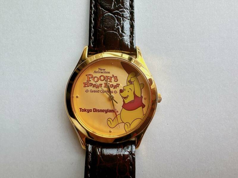 ◆祝！ファンタジースプリングス◆TDL東京ディズニーランド プーさんのハニーハント オープン 腕時計ウォッチ 非売品◆
