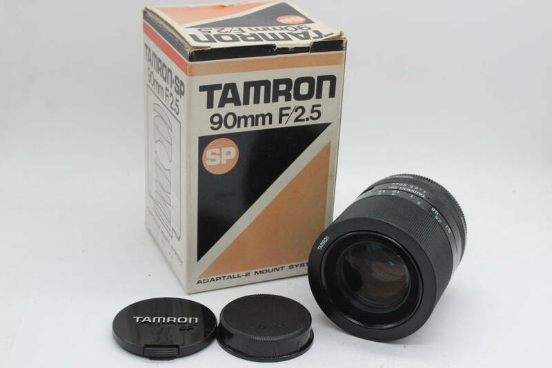 【返品保証】 【元箱付き】タムロン Tamron SP 90mm F2.5 アダプトール2 付き M42マウント レンズ C7701