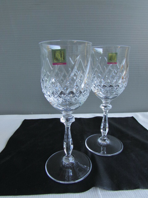HOYA クリスタル ■ワイングラス ２客で ホヤクリスタル 保谷クリスタル サケグラス