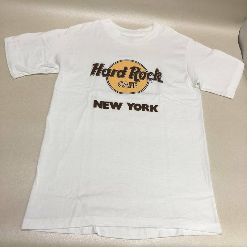【HARD ROCK CAFE ハードロック カフェ Tシャツ M ニューヨーク New York ホワイト】クリックポスト