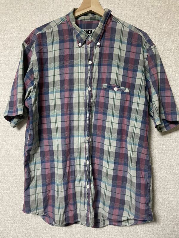 ◆GOODENOUGH(グッドイナフ)◆半袖チェックシャツ