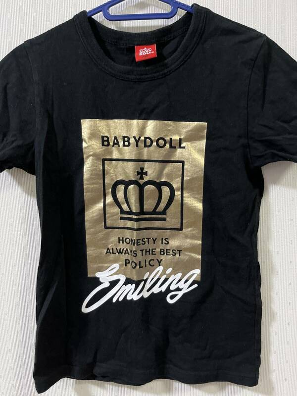 BABY DOLL ベビードール Tシャツ 黒 150 子供服 かわいい プレゼントに 即決時送料無料