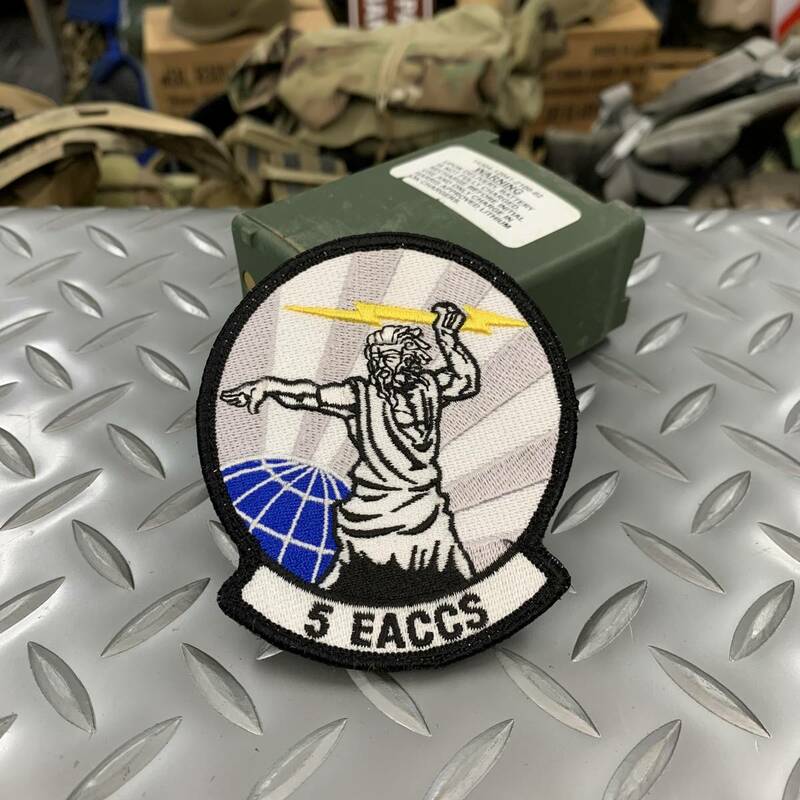 米軍実物 USAF Kadena Air Base 5EACCS ベルクロパッチ 