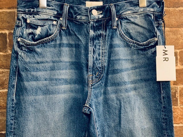 ★新品/USA製！マザーデニム.mother denim.スリム.LA発.ダメージ加工アンクルカットテーパードデニム.定価￥36300.ラグジュアリースタイル