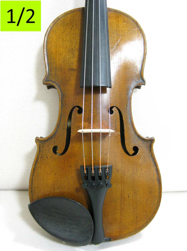 【希少上質一枚板1/2】 ストラディバリウス 1725年ラベル バイオリン メンテナンス・調整済み