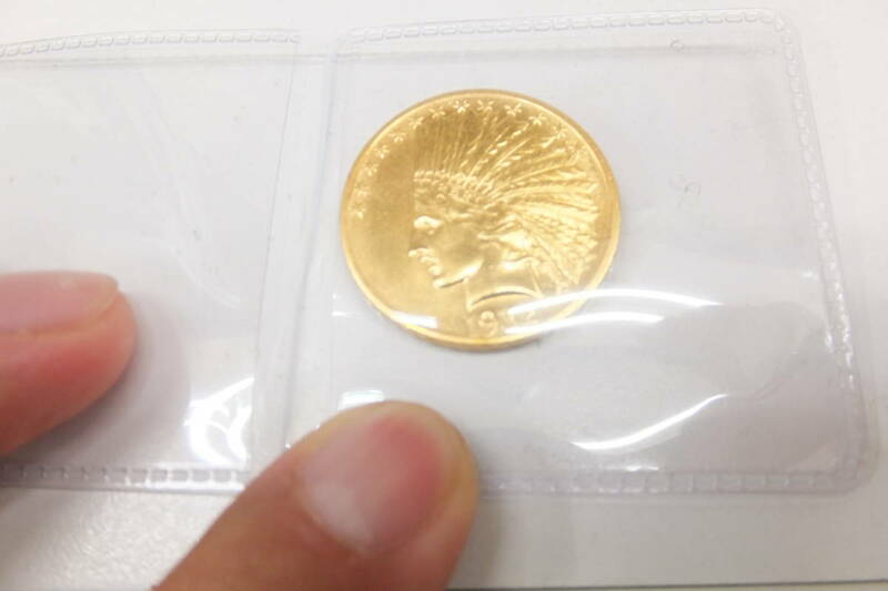 39914a-180　極美 金貨 アメリカ 1932 $10 Gold Coin インディアンヘッド リバティ ゴールド　イーグル 10ドル　送料180円
