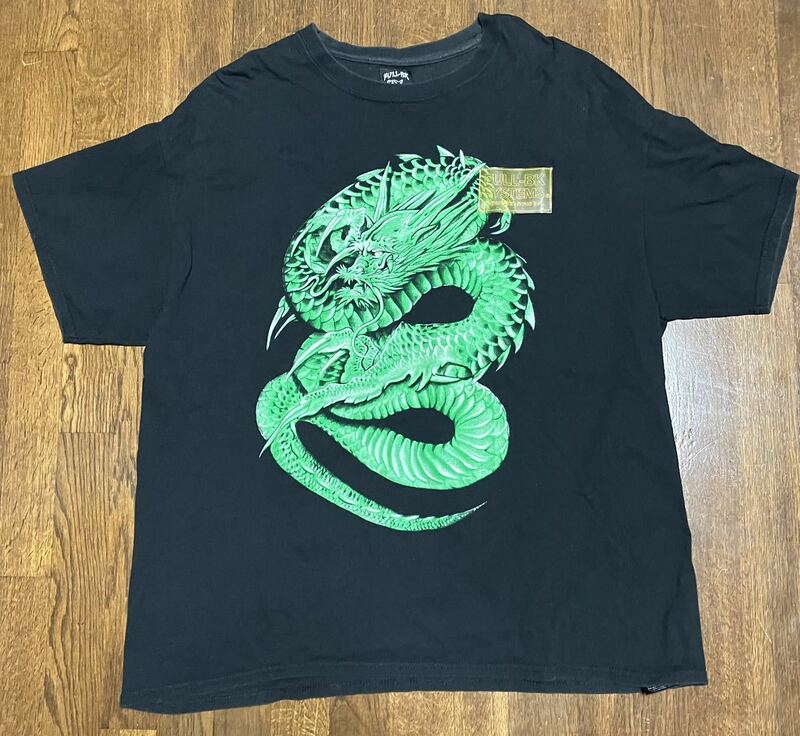 FULL-BK フルビーケー 龍 半袖Tシャツ ブラック