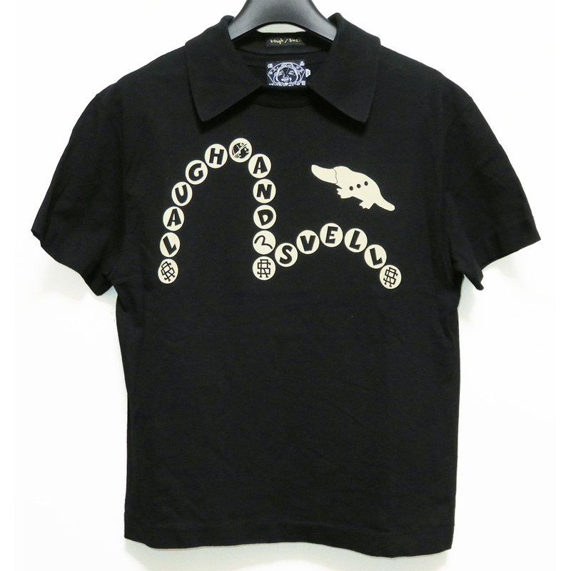 EVISU × ROUGH&SWELL 襟付きTシャツ 40 美品 ゴルフ ラフアンドスウェル ポロシャツ